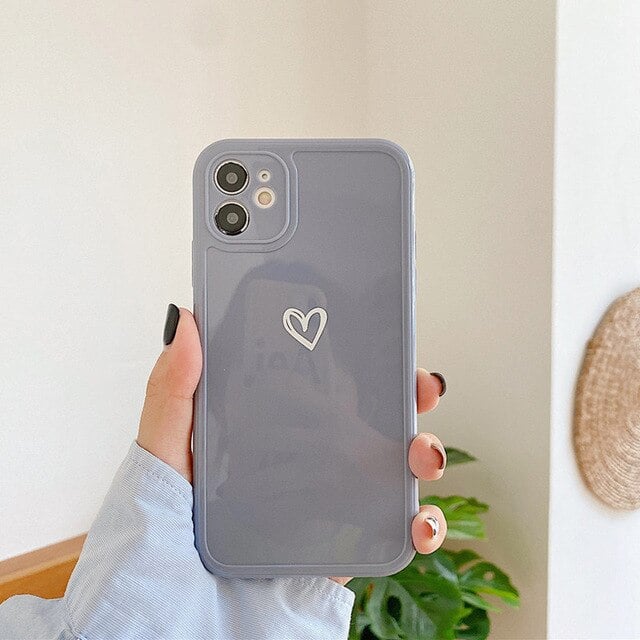 Hand-Painted Heart I-Phone  Case