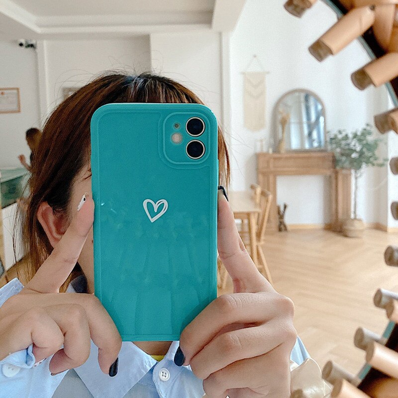Hand-Painted Heart I-Phone  Case
